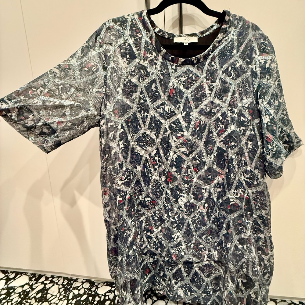 Chic Iro Geometric Patterned Dress - image 5